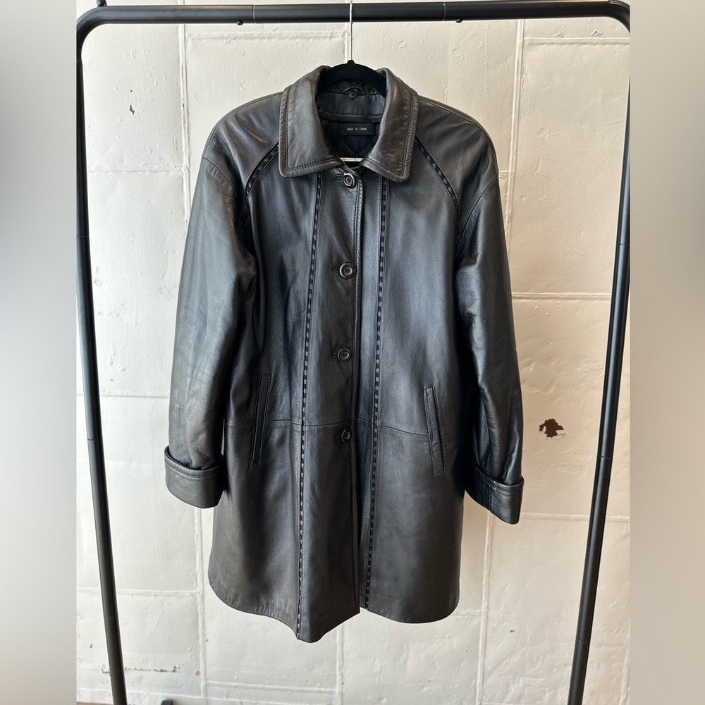Vintage Donatello Leather Coat